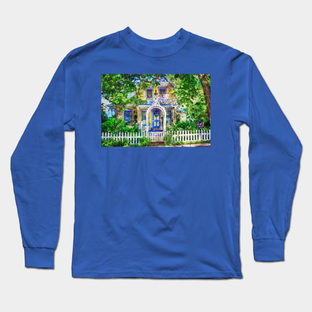 Victorian Gingerbread Cottage 12 Long Sleeve T-Shirt by Robert Alsop